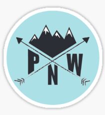 Pegatina PNW (azul)