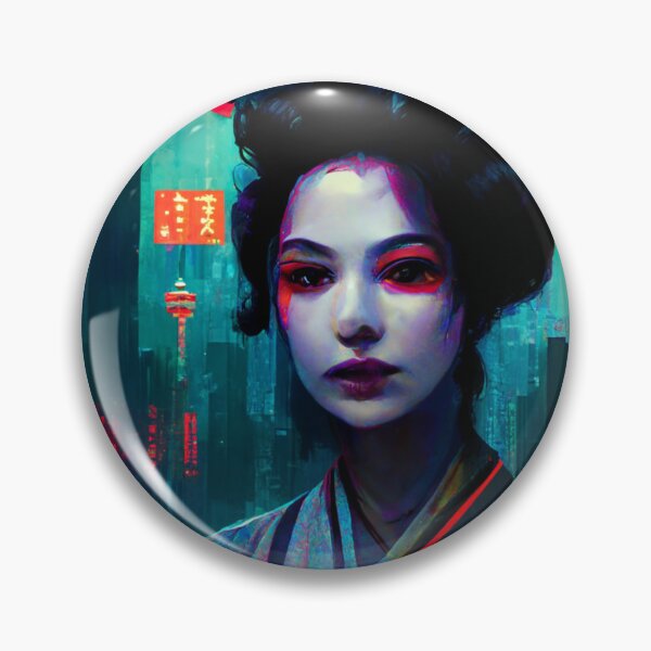 Item preview, A cyberpunk geisha designed and sold by etherElric.