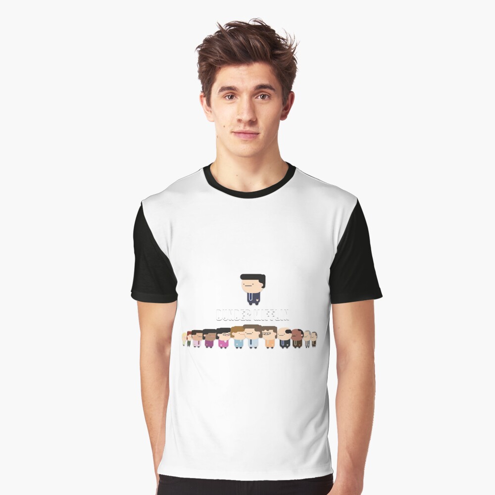 dunder mifflin black t shirt