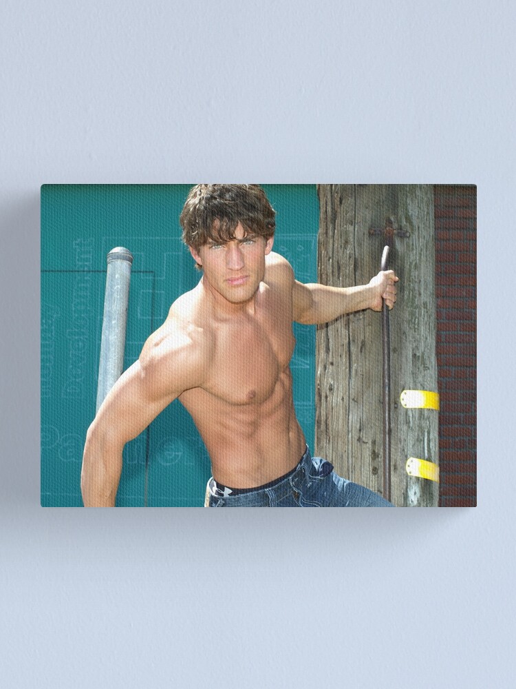 Alternate view of Elite Male Fitness Model - A003 Canvas Print