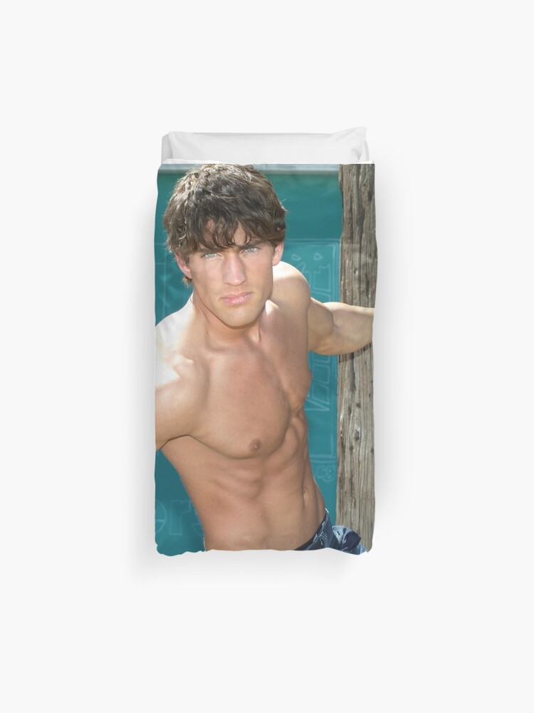 Elite Male Fitness Model A055 Duvet Cover By Norcalbodz Redbubble