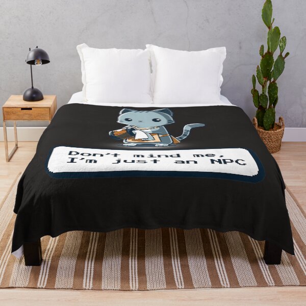 Item preview, Don't Mind Me I'm Just An NPC Funny Cat Playing Video Games designed and sold by AEDANERFECTO.