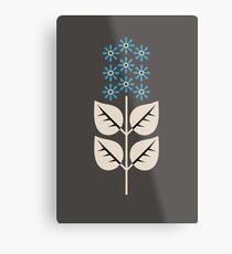 Herbaceous Blue Metal Print