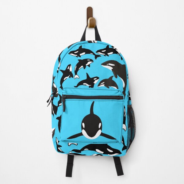 Item preview, Orca Print Backpack, Cute Marine life Bag, Cute backpack for school designed and sold by zidfih.