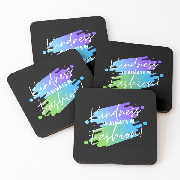 Item preview, "Kindness is always in Fashion" Colourful, fun, unisex design for clothing and more designed and sold by HoodlumDesign.