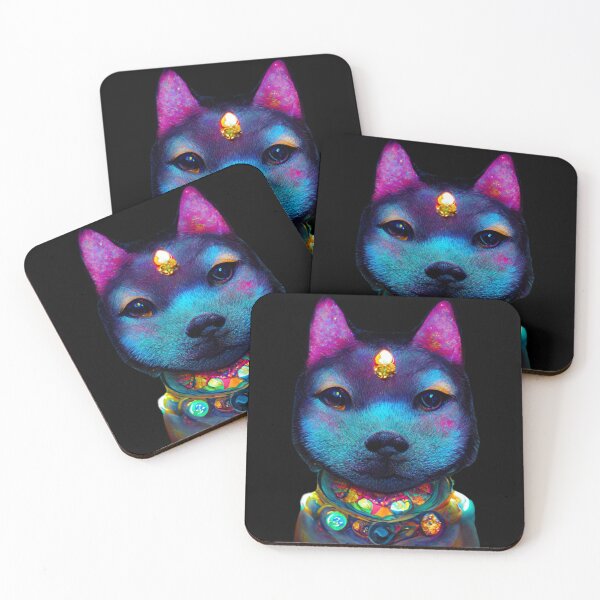 Item preview, Gfab Bfab Gen Ai FFab Shiba Inu Face with Jewelry Design/Art designed and sold by Surrealtrends.
