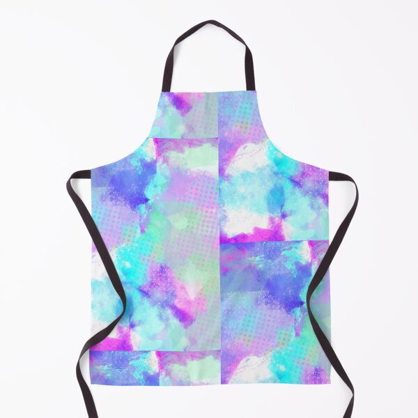 Item preview, Abstract Electric Aqua Blue and Rainbow Watercolour Psychedelic Texture designed and sold by ArticLotusShop.
