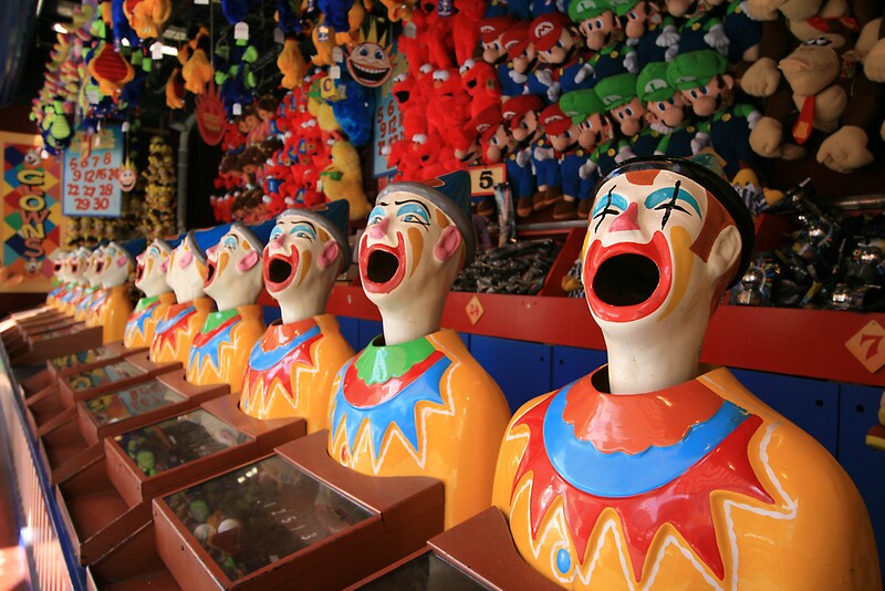 Clowns Game At Luna Park Sydney By Leigh Penfold Redbubble