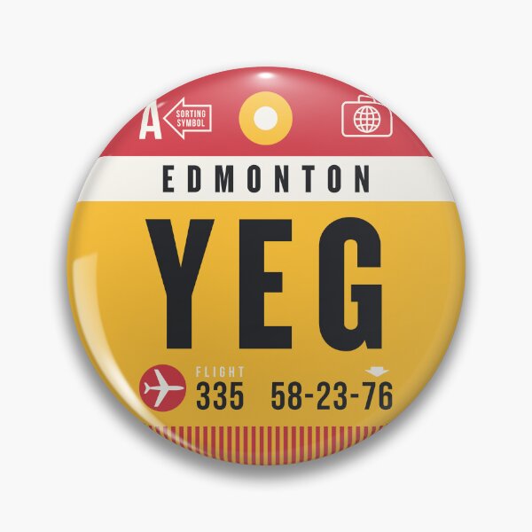 Artikelvorschau, Luggage Tag A - YEG Edmonton Canada entworfen und verkauft von VoodooCircus.
