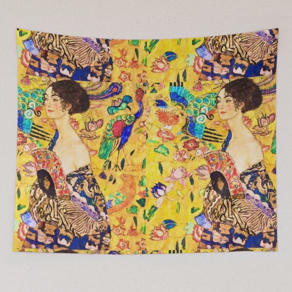 Item preview, Lady with Fan, 1918 by Gustav Klimt (digitally enhanced by Watermark NZ Press) designed and sold by CristalleLisa.