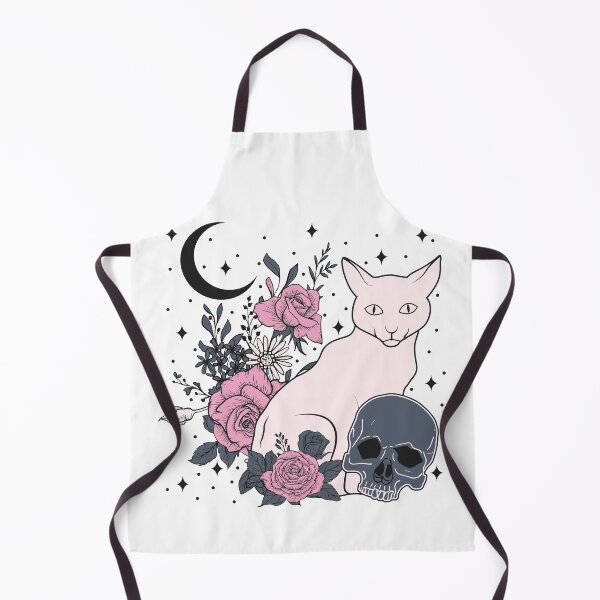 Item preview, Cat Roses Skull Funny Halloween designed and sold by Teapot-art.