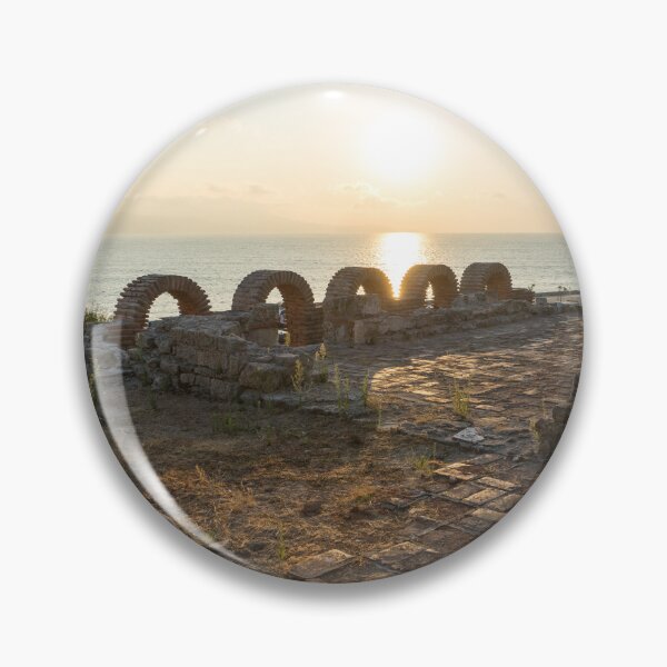 Item preview, Holy Mother of God Eleusa Basilica Ruins - Old Town Nessebar Sunrise designed and sold by Georgia Mizuleva.