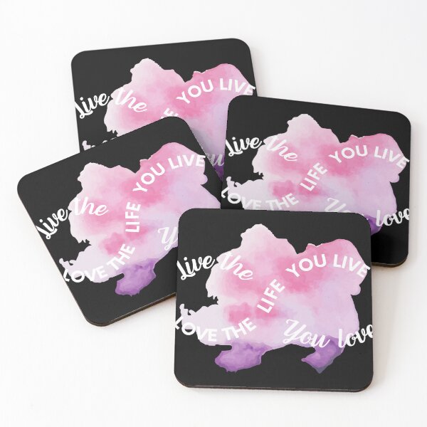 Item preview, Love the life you live - white text designed and sold by ALLURE-minimal.