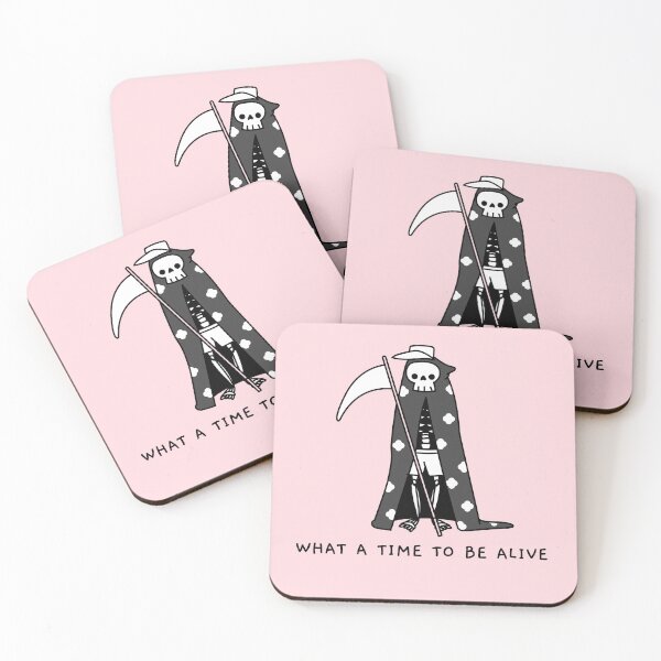 Item preview, What a time to be alive, reaper in an anorak. designed and sold by KonichiwaCutie.