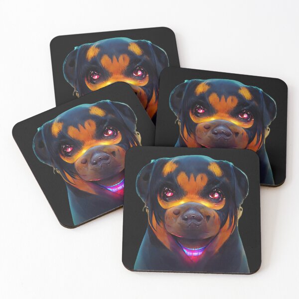 Item preview, Gfab Bfab Gen Ai FFab Rottweiler Face with Jewelry Design/Art Doggylustrious designed and sold by Surrealtrends.