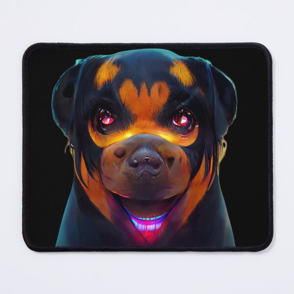 Item preview, Gfab Bfab Gen Ai FFab Rottweiler Face with Jewelry Design/Art Doggylustrious designed and sold by Surrealtrends.