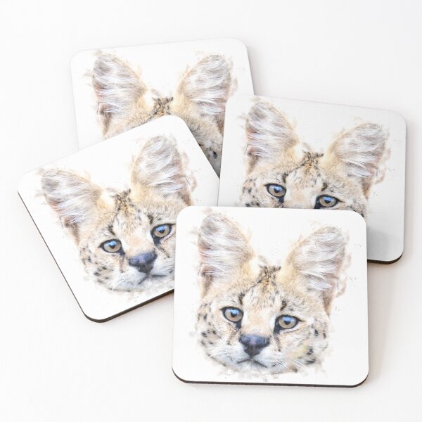 Item preview, Serval Watercolour Artwork designed and sold by Typeglyphs.