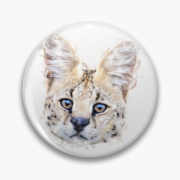 Item preview, Serval Watercolour Artwork designed and sold by Typeglyphs.