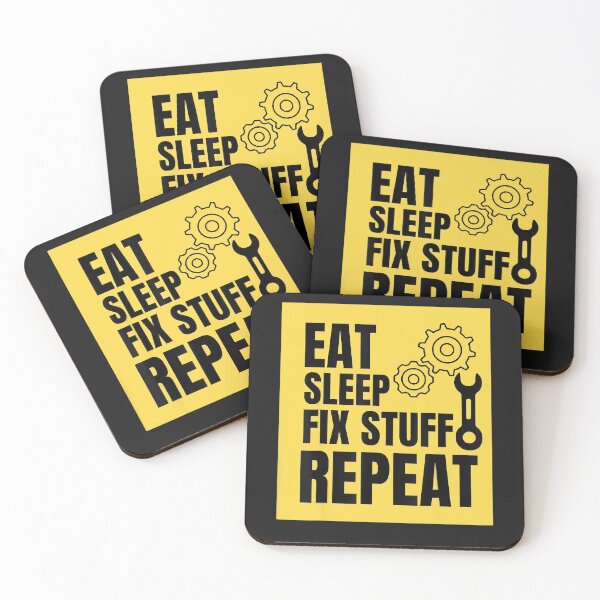 Item preview, Eat, Sleep, Fix Stuff, Repeat! Gift for Repairman, handyman designed and sold by TaraxDoolittle.