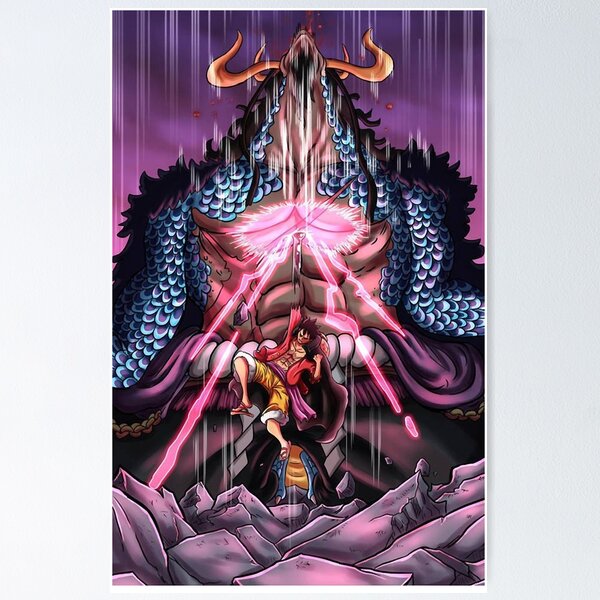 Luffy Gear 5 vs Kaido ONE PIECE Poster for Sale by newgatearts