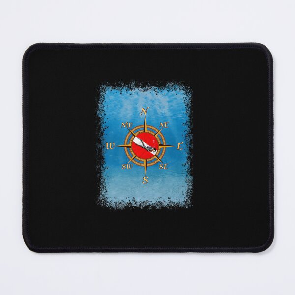 Item preview, SCUBA DIVE DIVER COMPASS DIVE FLAG designed and sold by sobriowslen.