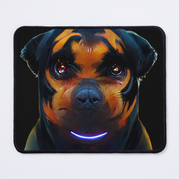 Item preview, Gfab Bfab Gen Ai FFab Rottweiler Face with Jewelry Design/Art Doggylustrious designed and sold by Surrealtrends.