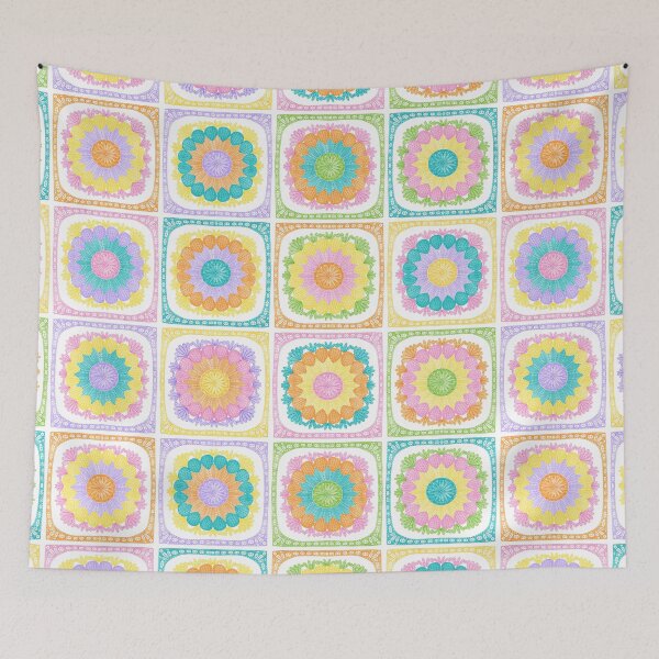 Item preview, Retro Crochet Squares designed and sold by KConfetti.