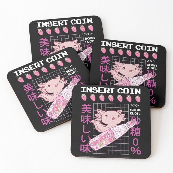Item preview, Kawaii Axolotl Riding Soda Aesthetic Japanese Anime  designed and sold by MrEddie10.