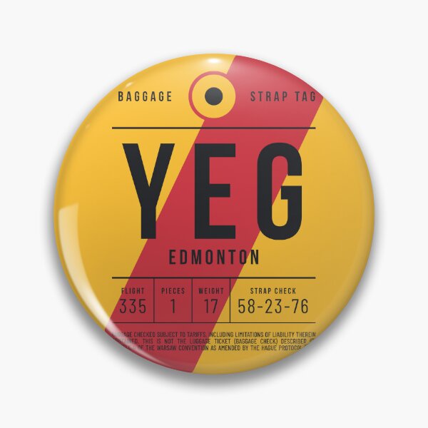 Artikelvorschau, Luggage Tag E - YEG Edmonton Canada entworfen und verkauft von VoodooCircus.