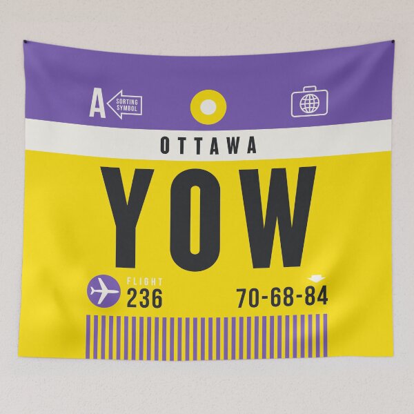 Item preview, Luggage Tag A - YOW Ottawa Canada designed and sold by VoodooCircus.