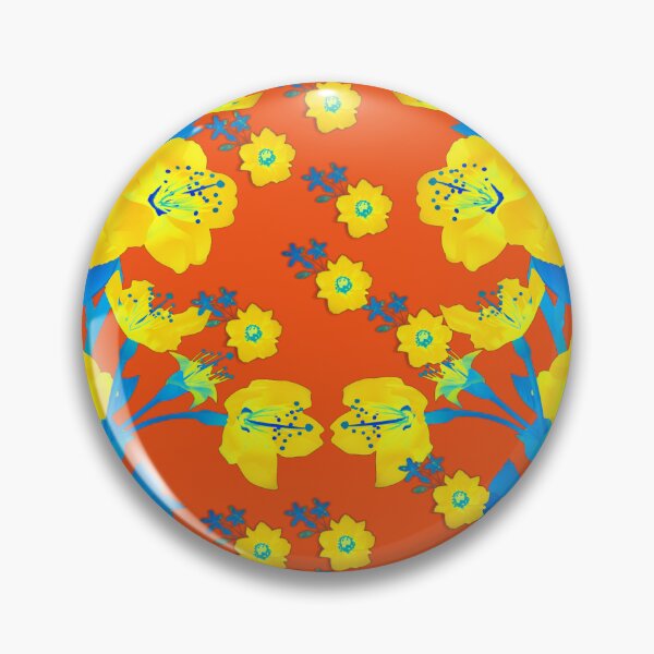 Item preview, Pretty Yellow Flowers With Orange Background  designed and sold by atroffire.