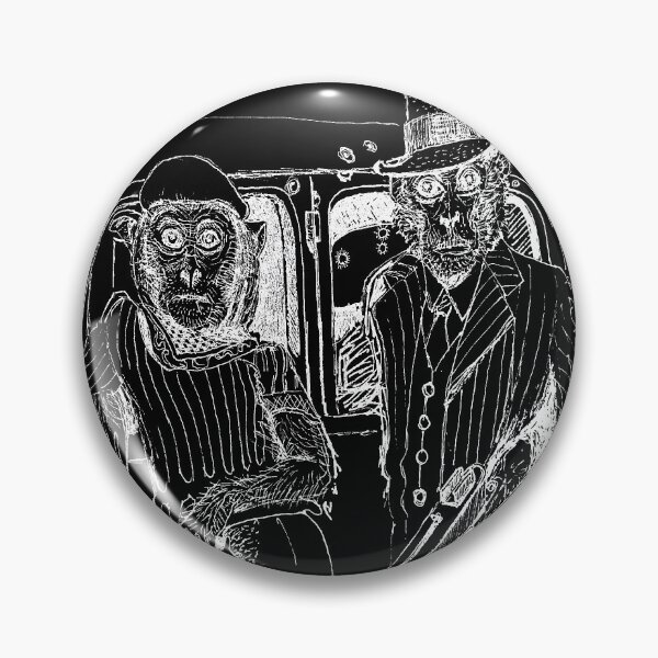 Item preview, Mono y Clyde (negro) designed and sold by SketchPrimitive.
