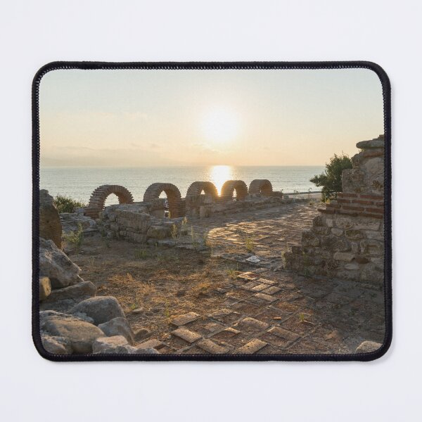 Item preview, Holy Mother of God Eleusa Basilica Ruins - Old Town Nessebar Sunrise designed and sold by Georgia Mizuleva.