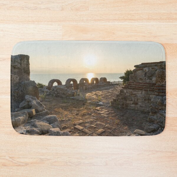 Item preview, Holy Mother of God Eleusa Basilica Ruins - Old Town Nessebar Sunrise designed and sold by Georgia Mizuleva.