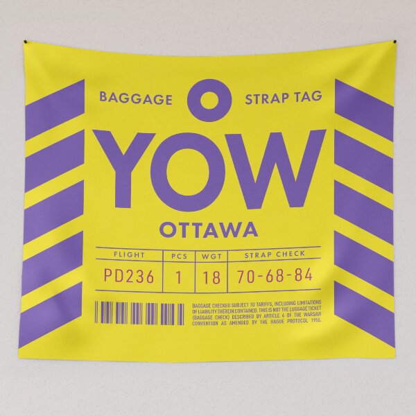 Item preview, Luggage Tag D - YOW Ottawa Canada designed and sold by VoodooCircus.