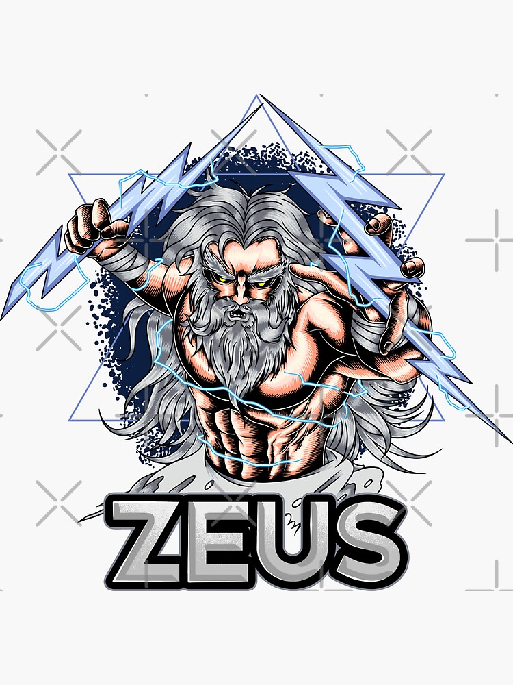 Zeus God Lightning Greek Mythology' Sticker