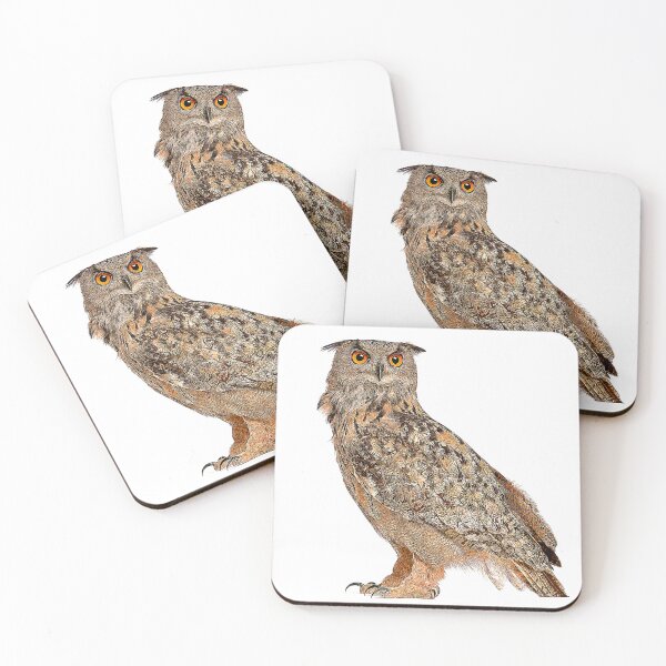 Item preview, Elegant Eurasian Eagle Owl - Custom Pet Portrait Art Studio designed and sold by Custom Pet Portrait Art Studio.