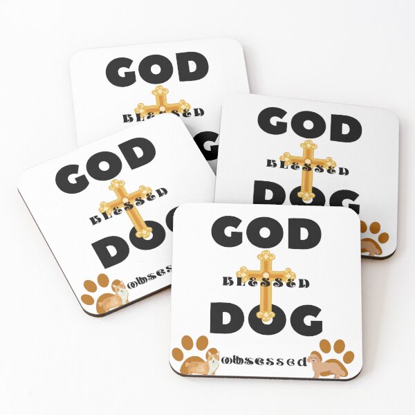 Item preview, God Blessed Dog Obsessed Living Life Loving Christ designed and sold by Darlene Douglas-Jackson.