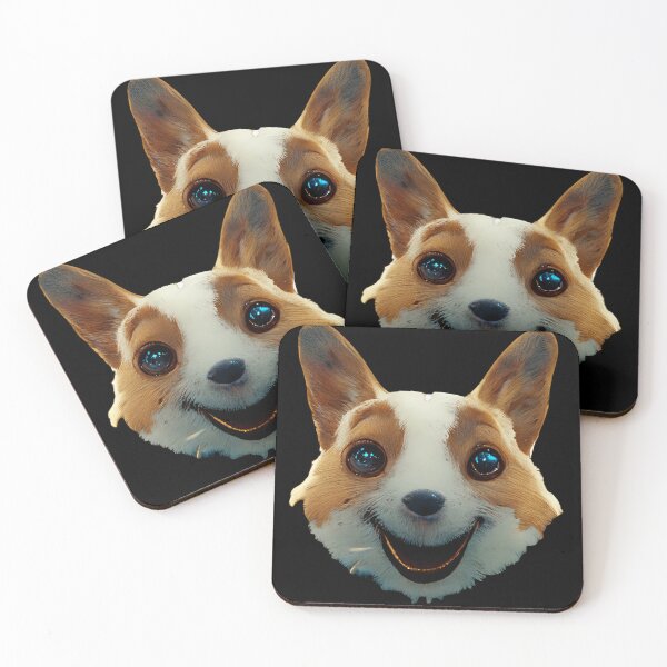 Item preview, Gfab Bfab Gen Ai Corgi Face with Jewelry Design/Art designed and sold by Surrealtrends.