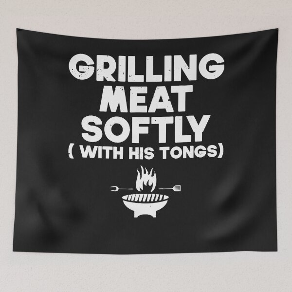 Item preview, Grilling Meat Softly With His Tongs BBQ designed and sold by TaraxDoolittle.