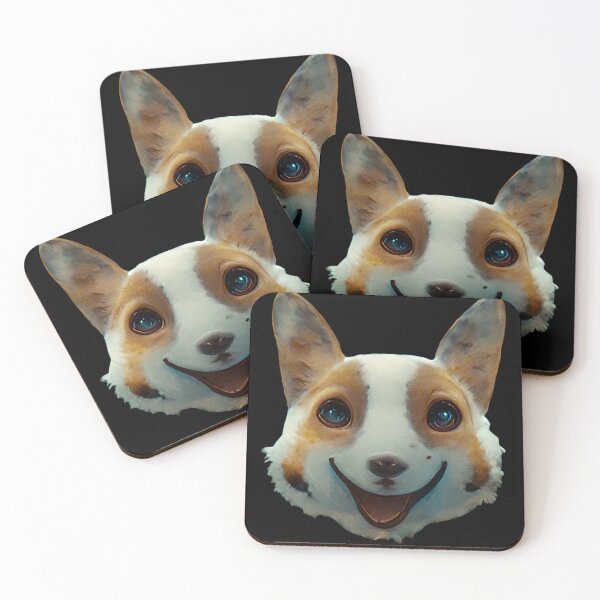 Item preview, Gfab Bfab Gen Ai Corgi Face with Jewelry Design/Art designed and sold by Surrealtrends.