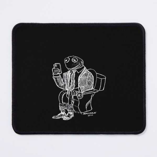 Aperçu de l'œuvre Assis sur les toilettes (noir) créée et vendue par SketchPrimitive.