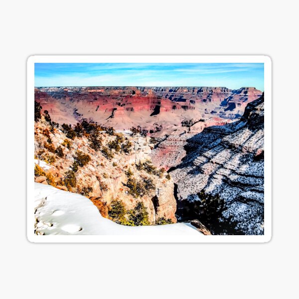 Item preview, desert at Grand Canyon national park, USA in winter with snow and blue sky designed and sold by Mrvell.
