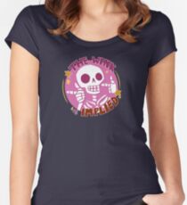 Skele-fun: The Wink is Implied Women's Fitted Scoop T-Shirt