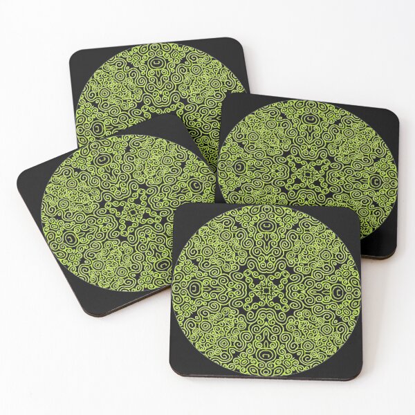 Item preview, circle of green swirls designed and sold by chambergambit.