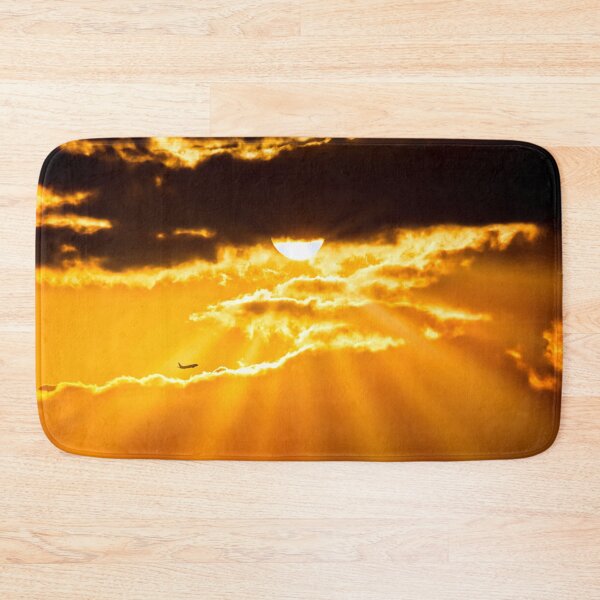 Item preview, AVIATION #21 - Airliner Flying Through Golden Sun Rays designed and sold by DEL-Productions.