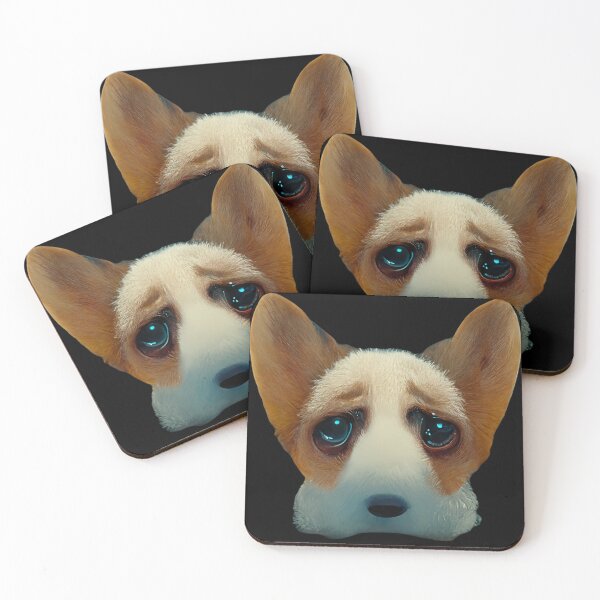 Item preview, Gfab Bfab Sad Corgi Face with Jewelry Design/Art designed and sold by Surrealtrends.