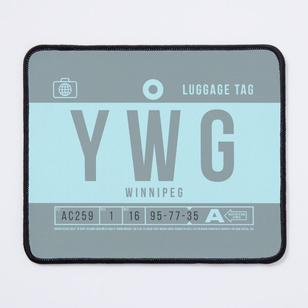 Item preview, Luggage Tag B - YWG Winnipeg Canada designed and sold by VoodooCircus.
