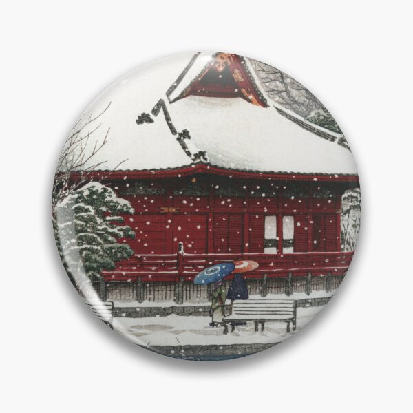 Artikelvorschau, Schnee am Shinobazu-Benten-Schrein von Kawase Hasui entworfen und verkauft von Takeda-art.