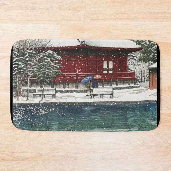 Item preview, Snow at Shinobazu Benten Shrine by Kawase Hasui designed and sold by Takeda-art.